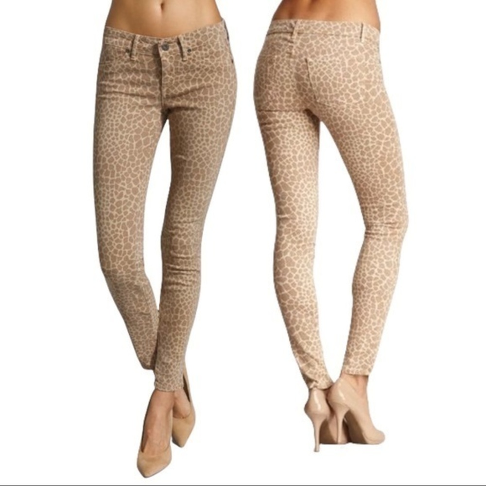 RICH & SKINNY Giraffe Animal Print Skinny Denim Jeans 29